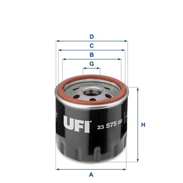 YAĞ FİLTRESİ VW GOLF VII-POLO V-A3-OCTAVIA 1.2 TSI-1.4 TSI 12=> - UFI - OEM 04E115561H