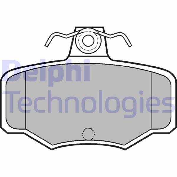 FREN BALATASI ARKA (82MM) PRIMERA ALMERA 00- - DELPHI - OEM D4060BM40A