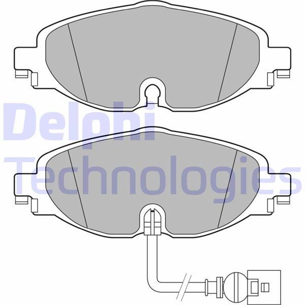 ÖN BALATA GOLF7-A3-LEON-TIGUAN-PASSAT-OCTAVIA-SUPERB 12=> - DELPHI - OEM 8V0698151