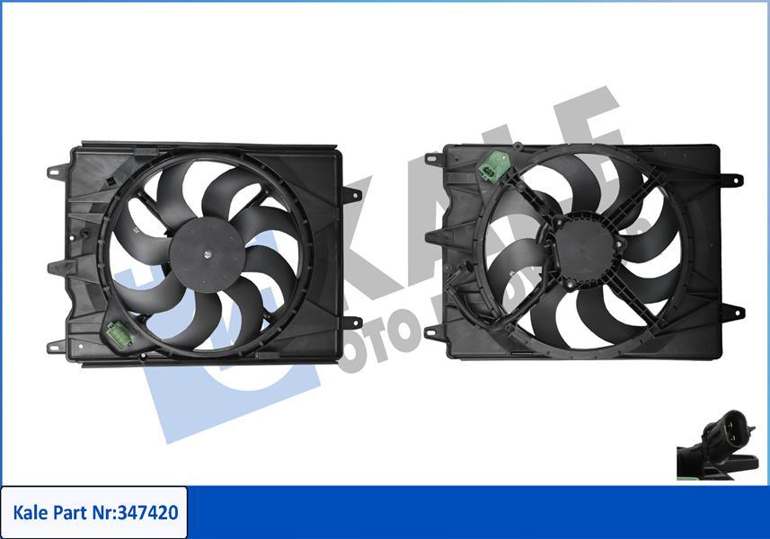 FAN MOTORU EGEA 1.3 MJET 1.4 BENZINLI 95PS 15=> (DAVLUMBAZLI) - KALE - OEM 52052605
