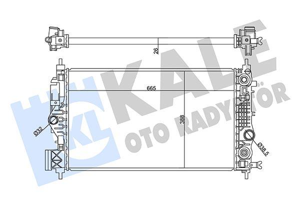 SU RADYATORU ASTRA J => INSIGNIA A 11=> ZAFIRA TOURER C 12=> 1.6 SIDI A16XHT - KALE - OEM 39074654
