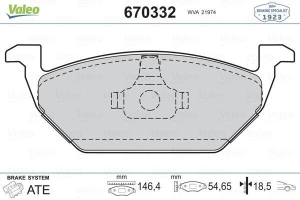 (GDB1357) ÖN BALATA GOLF IV BORA (97-6.05) POLO 99=> OCTAVIA 97=>LEON TOLEDO 99-06 IBIZA 02=> AUDI - VALEO - OEM 1J0698151A