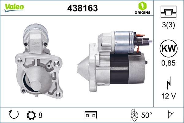 MARŞ MOTORU 12 V 0,85 kW 8 DİŞ RENAULT MEGANE II 02>08 CLIO II 98>05 KANGOO 97> LAGUNA II 01>07 LOGAN 06> FLUENCE 09> 1.4-1.6 16V - VALEO - OEM 8200266777