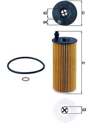 YAG FILTRESI BMW N47 N57 F10 F20 F30 F32 F34 F36 F01 F07 E90 F22 E84 F25 F15 F16 F26 . TOYOTA VERSO 13>18 AURIS 15> RAV4 15> AVENSIS 15> - MAHLE - OEM 11428507683