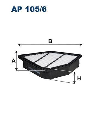 HAVA FİLTRESİ HONDA CR-V 1,6L N16A2 N16A4 İ-DTEC dizel (RE6 kasa) 4x4 13-> - FILTRON - OEM 17220R5ZG01