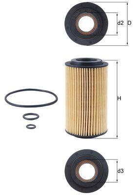 YAG FILTRESI MERCEDES OM611 W203 W211 W210 W639 B901>B904 - MAHLE - OEM A6111800009