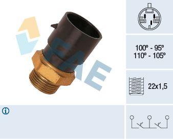 FAN MUSURU ASTRA F - VECTRA A - CORSA B - 15D - 15TD - 17D - C18NZ - C20NE - C20XE - FAE - OEM 90339408