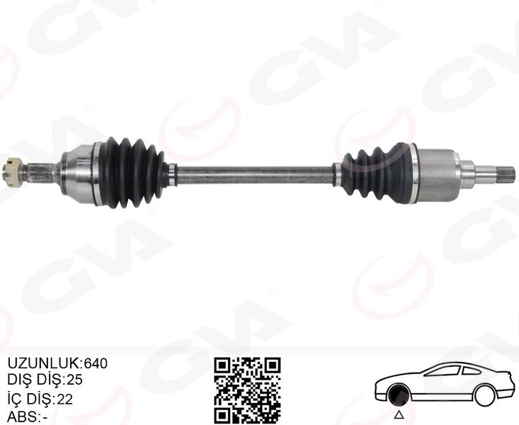 KOMPLE AKS SOL ON PSA 207 (WA.WC) 1.4 HDI M-T (06-12) - GVA - OEM 3272.LA