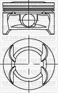 PİSTON+SEGMAN (STD) ASTRA H-J INSIGNIA A-MOKKA-ZAFIRA B-TRAX-CRUZE-AVEO 1.6 16V A/B/Z16XER-LDE (79mm) - YENMAK - OEM 55559652