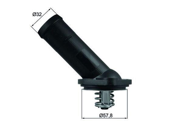 TERMOSTAT (92 ºC) VOLKSWAGEN GOLF IV PASSAT 09- JETTA 09- POLO 09- 16 TD - MAHLE TERMOSTAT - OEM 03L121113B