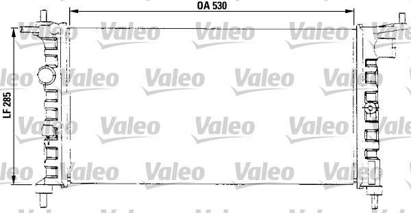 SU RADYATORU CORSA B 1.2 1.4 I COMBO 1.2 1.4 TIGRA 1.4 1.6 16V ( KLMASIZ ) - VALEO - OEM 1300149