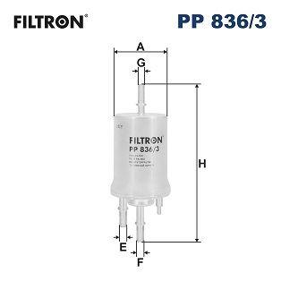 YAKIT FİLTRESİ POLO (05-)-CORDOBA (02-09)-IBIZA IV (02-09) 1.2-1.4 16V-1.6 2.0 (3 BAR) - FILTRON - OEM 6Q0201051B