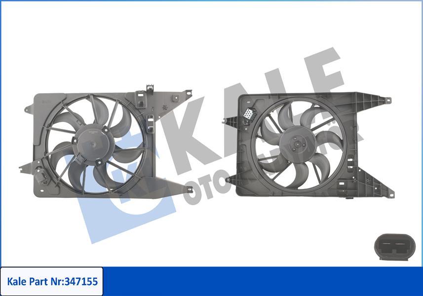 FAN MOTORU DAVLUNBAZLI 320W 12V DACIA LOGAN 07- SANDERO 08- 1.4 1.5DCI 1.6 - KALE - OEM 8200765566
