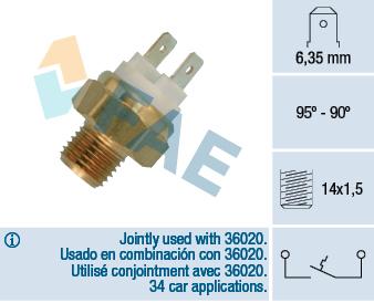 HARARET MUSURU BMW M20 M21 M30 E21 E30 E12 E28 E24 E23 . OPEL OMEGA A 2.3 3.0 - FAE - OEM 61311364272
