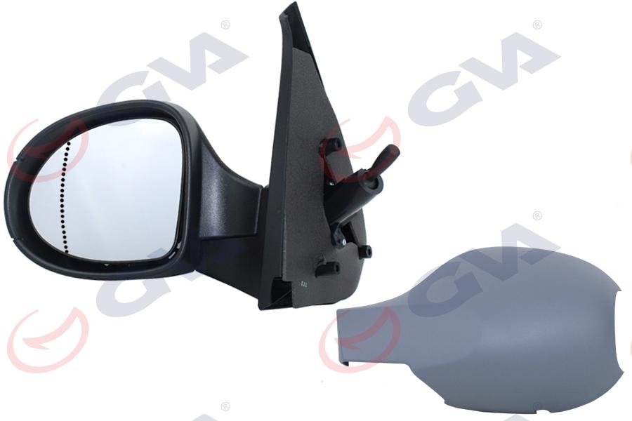 DIŞ DİKİZ AYNASI SOL SYMBOL THALIA 08> MEKANİK+ASTARLI+ASFERİK VM-6124PAL - GVA - OEM 7701070379