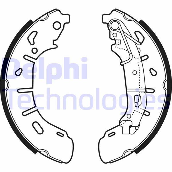PAPUCLU BALATA (254x57mm) DOBLO 10- - DELPHI - OEM 77365346