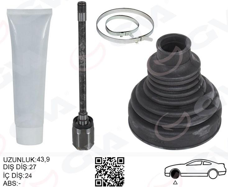 AKS MILI ÖN SAĞ BMW X5 E70 X6 E71 E72 (SANZIMAN TARAFI UZUNLUK-> 567.5MM) - GVA - OEM 31607545126