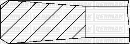 MOTOR SEGMANI STD (75.00 mm) PEUGEOT-FORD 1.6 HDI - YENMAK - OEM 0640.S7