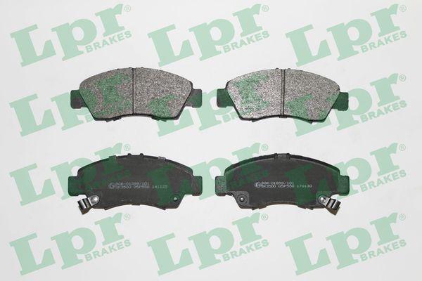 ÖN FREN BALATA (KÜÇÜK TİP) HONDA CIVIC 1.6L D16 SI enjeksiyonlu 92-95 1.4L D14A EURO 96-00 / JAZZ 1.4L L13A GD 02-08 - LPR - OEM 45022SR3G01