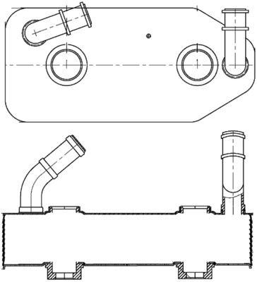 YAG SOGUTUCU AUDI A3 VOLKSWAGEN GOLF PASSAT POLO 14 16 18 19 TDI AGR ALH AHF ASV OTOMATIC (ENo:8MO376787681) - MAHLE BEHR - OEM 096409061G