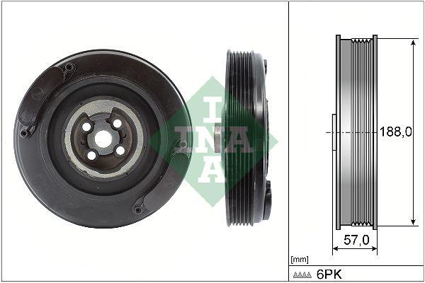 KRANK KASNAĞI TRANSPORTER T4-VOLT LT35 2.4D-2.5 TDI-CRAFTER 2.5 TDI (ANJ-APA-AAT-AAB-AGX) - INA - OEM 074105251T