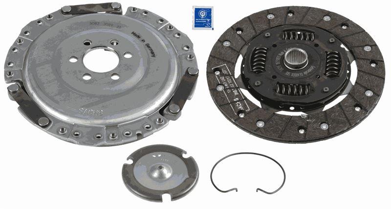 DEBRİYAJ SETİ (BASKI+DİSK) GOLF IV-BORA-LEON-TOLEDO 1.6 16V (00-05) (AUS.AZD.BCB) - SACHS - OEM 036141015N