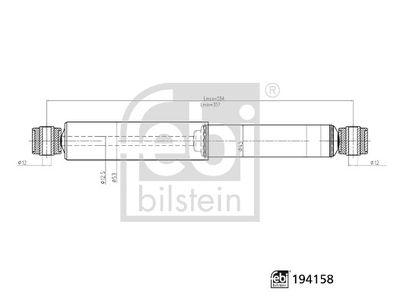 ARKA AMORTISOR [GAZLI] AMAROK 2.0TSI 2.0TDI 2.0BITDI 10> - FEBI - OEM 2H0513029J