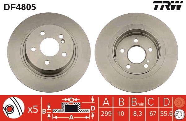 ARKA FREN DISKI AYNASI MERCEDES C SERI W204 C180-C200-C230-C250-C280-C300 07-14-E SERI C207 09> - TRW - OEM A2044231512