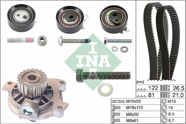 DEVİRDAİMLİ TRİGER SETİ (122x265) T4 2.5TDI (96-03)-LT35 2.5TDI (96-06)-VOLVO V70 2.5YDI (AJT-AYY) - INA - OEM 074198119B