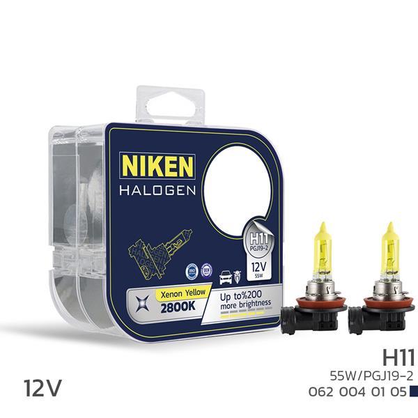 NIKEN 12V H11 55W SARI IŞIK AMPUL PG319-2 2800K - NIKEN - OEM UNIVERSAL