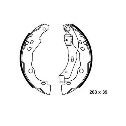 ARKA KAMPANA PABUÇ BALATA DACIA LOGAN 1.5L DCI 04-12 / RENAULT CLIO III 1.5L DCI 12-> - SANGSIN - OEM 7701207178