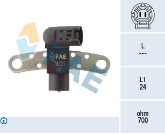 KRANK MILI SENSORU EKSANTRIK LOGAN-KUBISTAR-MICRA-CLIO II-III-KANGOO-LAGUNA-MEGANE I-II-SCENIC II 1.5DCI K9K-1.9DCI - FAE - OEM 8201040861