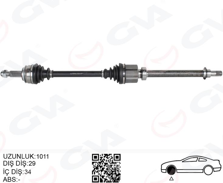 ÖN AKS SAĞ RENAULT KADJAR 1.5 DCI A-T (15-) - GVA - OEM 391000797R