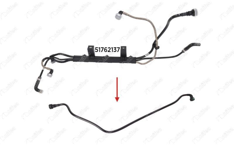 YAKIT HORTUMU BRAKET HARIC FIAT LINEA 1.3 MULTIJET - NIFEA - OEM 51762137