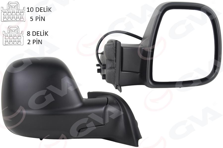 DIŞ DİKİZ AYNASI SAĞ BERLINGO-RIFTER 2019>COMBO-PROACE CITY 19> ELEKTRİKLİ+DESENLİ+REZİSTANSLI SENSÖRLÜ - GVA - OEM 98169897XT