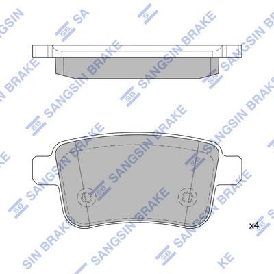 FREN BALATASI ARKA MERCEDES CITAN W415 12> . RENAULT KANGOO II 09> - SANGSIN - OEM A4154210410