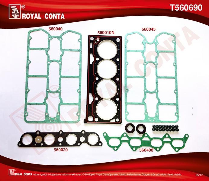 UST TAKIM CONTA REINZ KECELI SUBAP LASTIKLI MEGANE 2.0 16V F7R - ROYAL - OEM 7701468814