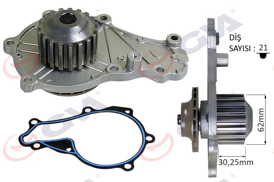 DEVİRDAİM PEUGEOT P206-P207-P208-P307-P308-P1007-P2008-BIPPER CITROEN C1-C2-C3-DS3-XSARA-NEMO 1.4 HDI DV4 FIESTA-FUSION 1.4 TDCI - GVA - OEM 1609417380