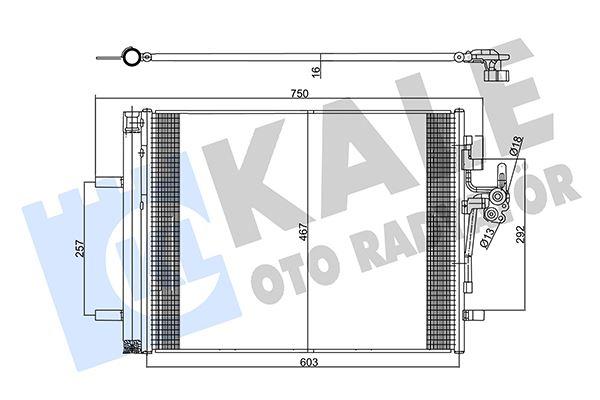 KLIMA RADYATORU LAND ROVER DISCOVERY SPORT L550 FREELANDER 2 L359 RANGE ROVER EVOQUE L538 . VOLVO S60 S80 V60 V70 - KALE - OEM LR034171