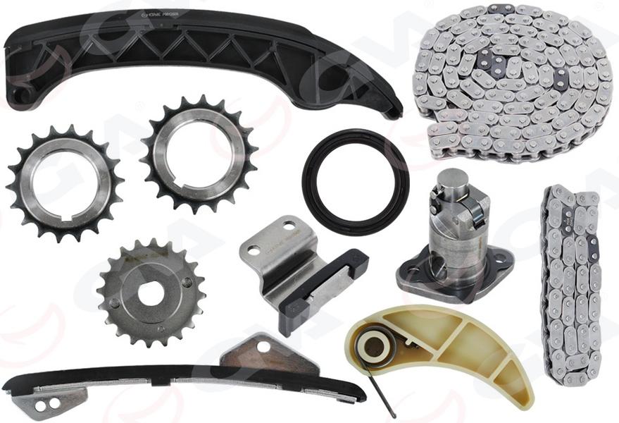 EKSANTRİK ZİNCİR SETİ TOYOTA AURIS COROLLA 1.33L 1NR-FE NRE150 NRE180 (6 vites) 10-18 / YARIS 1.33L 1NR-FE NSP90 NSP130 06-> - GVA - OEM 1350637010