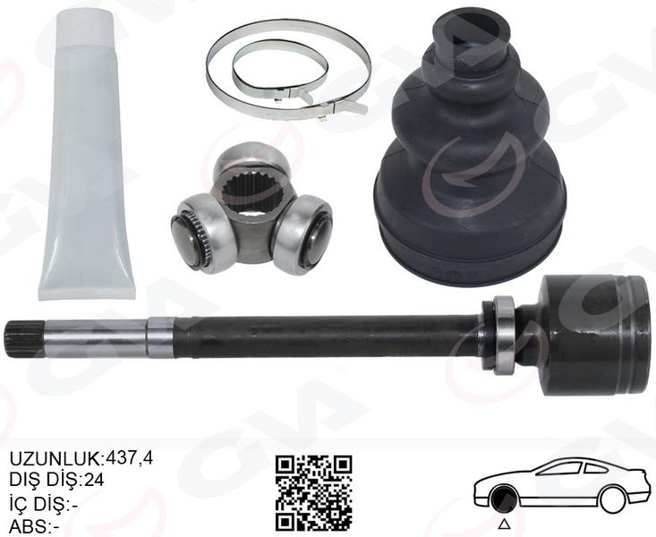 AKS KAFASI SAG ON IC FIAT SCUDO (270) 1.6 MJT (07-) - GVA - OEM 3273QH
