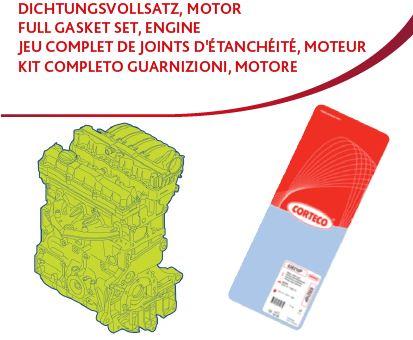 SILINDIR KAPAK CONTA (0.85 mm) CLIO KANGOO MEGANE III FLUENCE LOGAN DUSTER SANDE - CORTECO - OEM 1104400Q1E