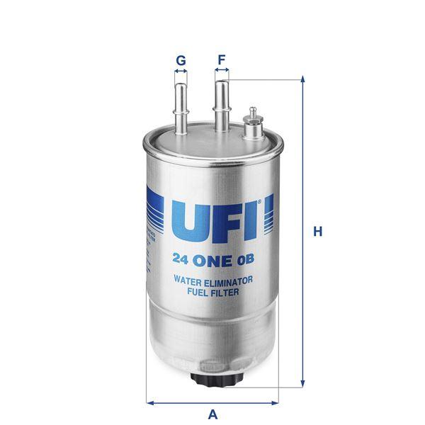 YAKIT FİLTRESİ FIORINO-DOBLO-LINEA 07>-PUNTO 1.3JTD-1.9JTD 05> STILO 1.9JTD 03> BOXER-JUMPER-DUCATO 11> (Euro5) - UFI - OEM 1614157280
