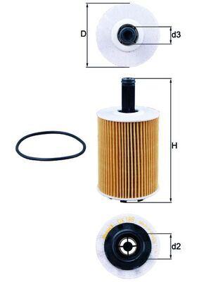 YAĞ FİLTRESİ T5-T4-PASSAT-POLO-BORA-GOLF-JETTA-TOURAN-TIGUAN-CORDOBA-LEON-IBIZA-TOLEDO-CADDY - MAHLE - OEM 045115466