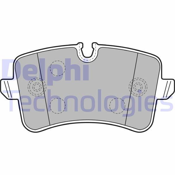 FREN BALATASI ARKA (116mm)  A6 A7  10- - DELPHI - OEM GDB1902