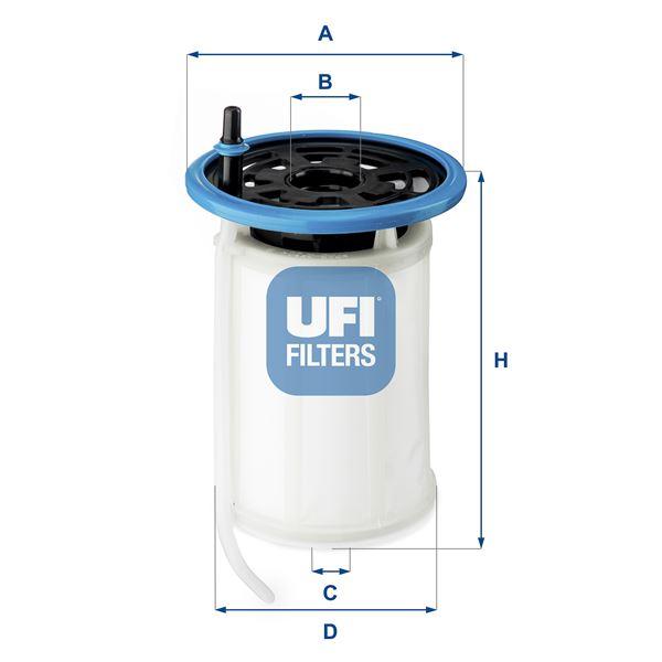 YAKIT FİLTRESİ FIAT EGEA 16> 1.6D MTJ ALFA ROME - UFI - OEM 77367623