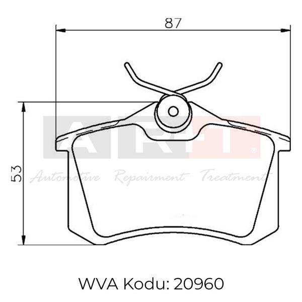 ARKA BALATA FLUENCE-MEGANE II-III-P207-P308-P307-P - ART - OEM 1J0698451P