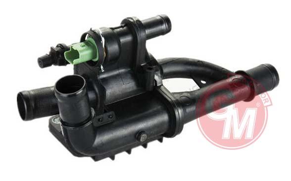 TERMOSTAT GÖVDESİ FORD PEUGEOT FIESTA-COURİER-FOCUS-207-308-PARTNER-C4-C5 07> 1.4-1.5-1.6 TDCİ EURO 5 - GUA - OEM 9M5Q