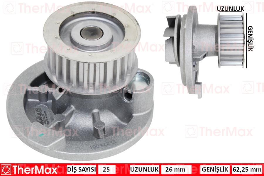 (x) DEVİRDAİM VECTRA B-A-ASTRA G-ASTRA H-OMEGA B-ZAFIRA-CAPTIVA-LACETTI 2.0 X20XEV PA572A (T) - THERMAX - OEM 1334139