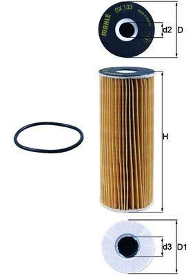YAG FILTRESI MERCEDES M104 M111 W202 W203 C208 W124 W210 W163 W140 W463 - MAHLE - OEM A1041800109